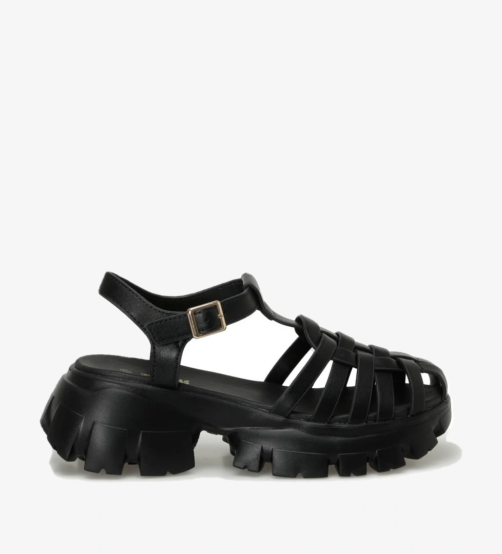 323704.Z 4FX Siyah Kadın Spor Sandalet - Görsel 1