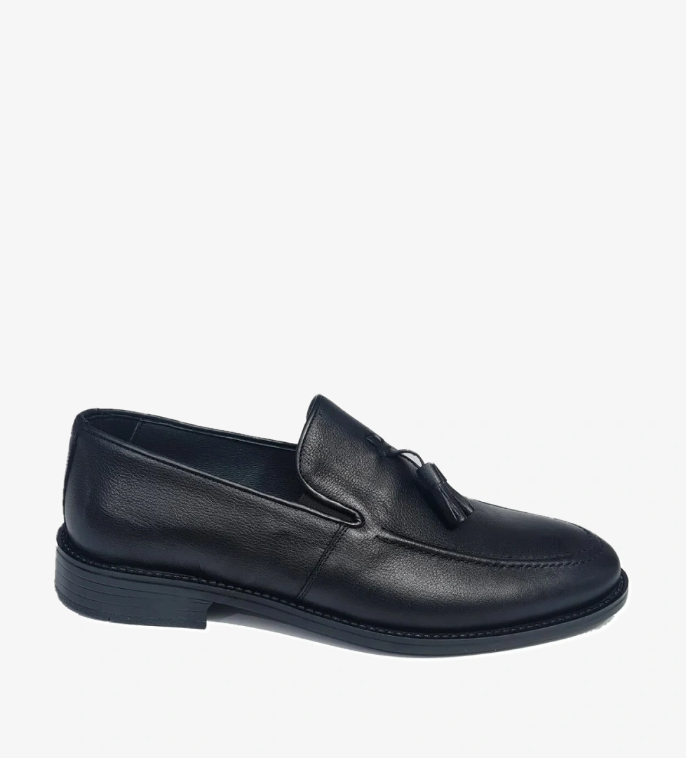 Slope Bağsız Püsküllü Hakiki Deri Erkek Klasik Jurdan Taban Ayakkabı BC-024 model görseli