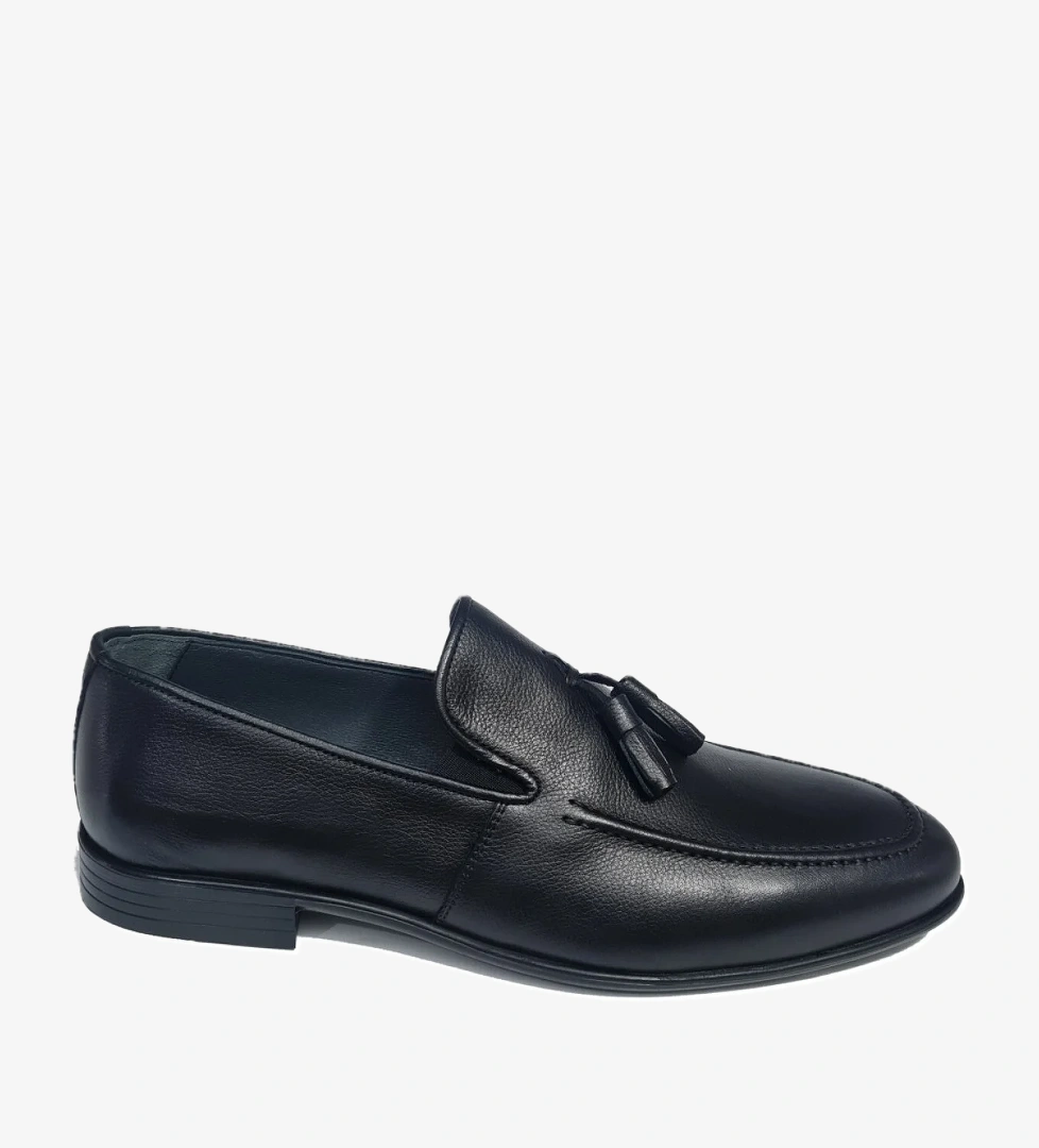 Bağsız Püsküllü Hakiki Deri Erkek Klasik Cörcik Ayakkabı BC-2212