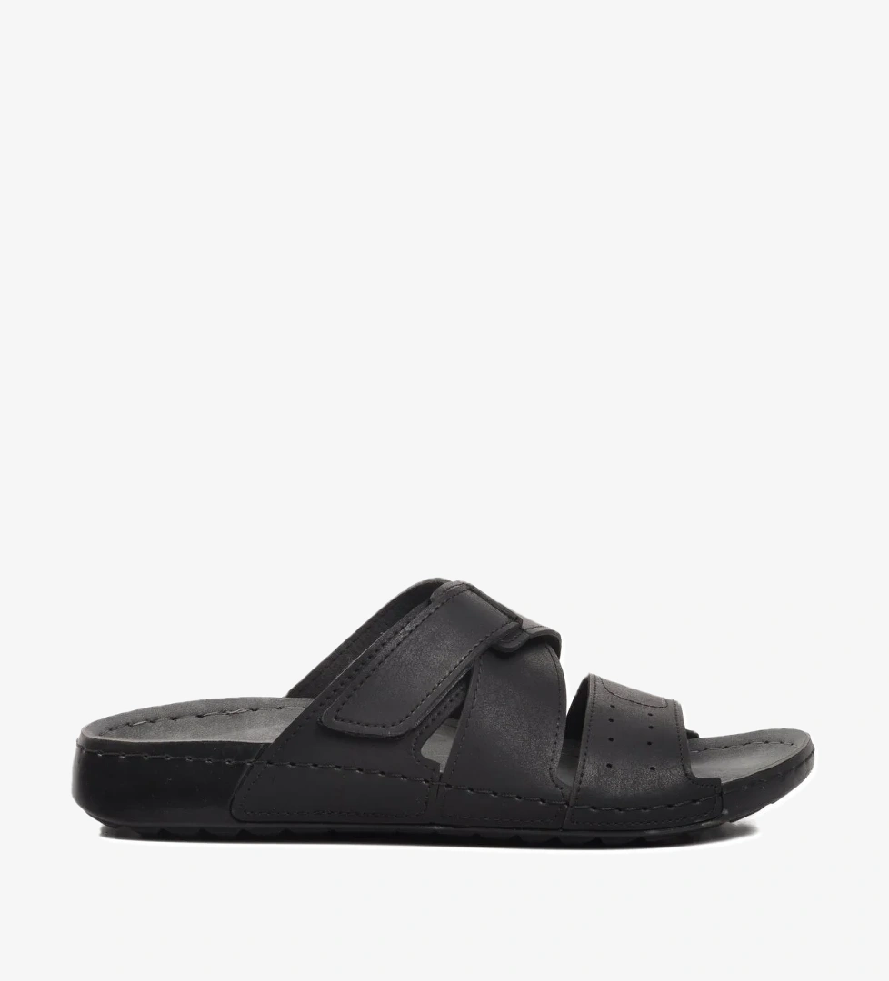 80-989 Siyah Erkek Terlik - Görsel 1