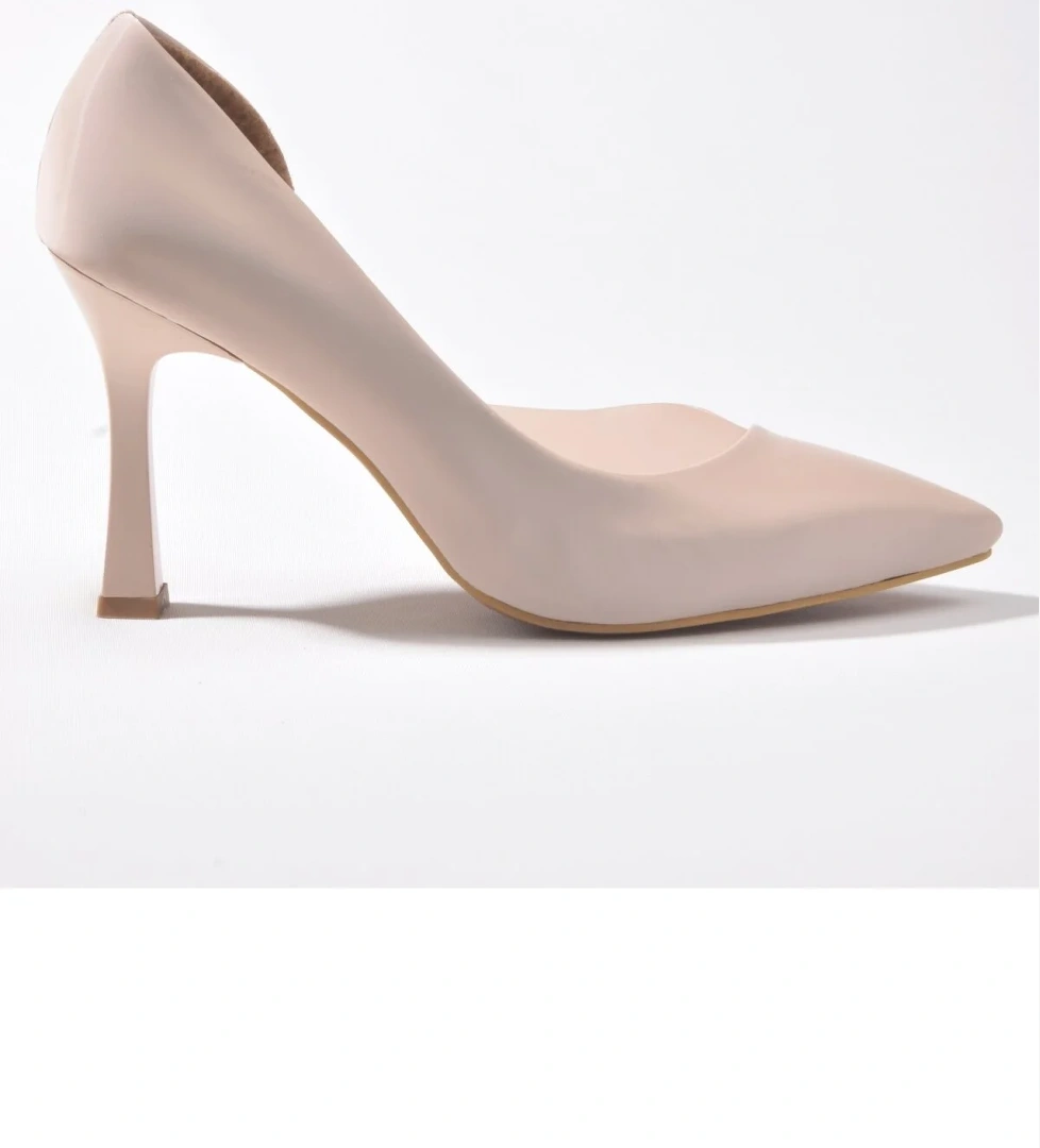 New Angel 653 Kadın Şeffaf Detaylı Klasik Stiletto - Görsel 1