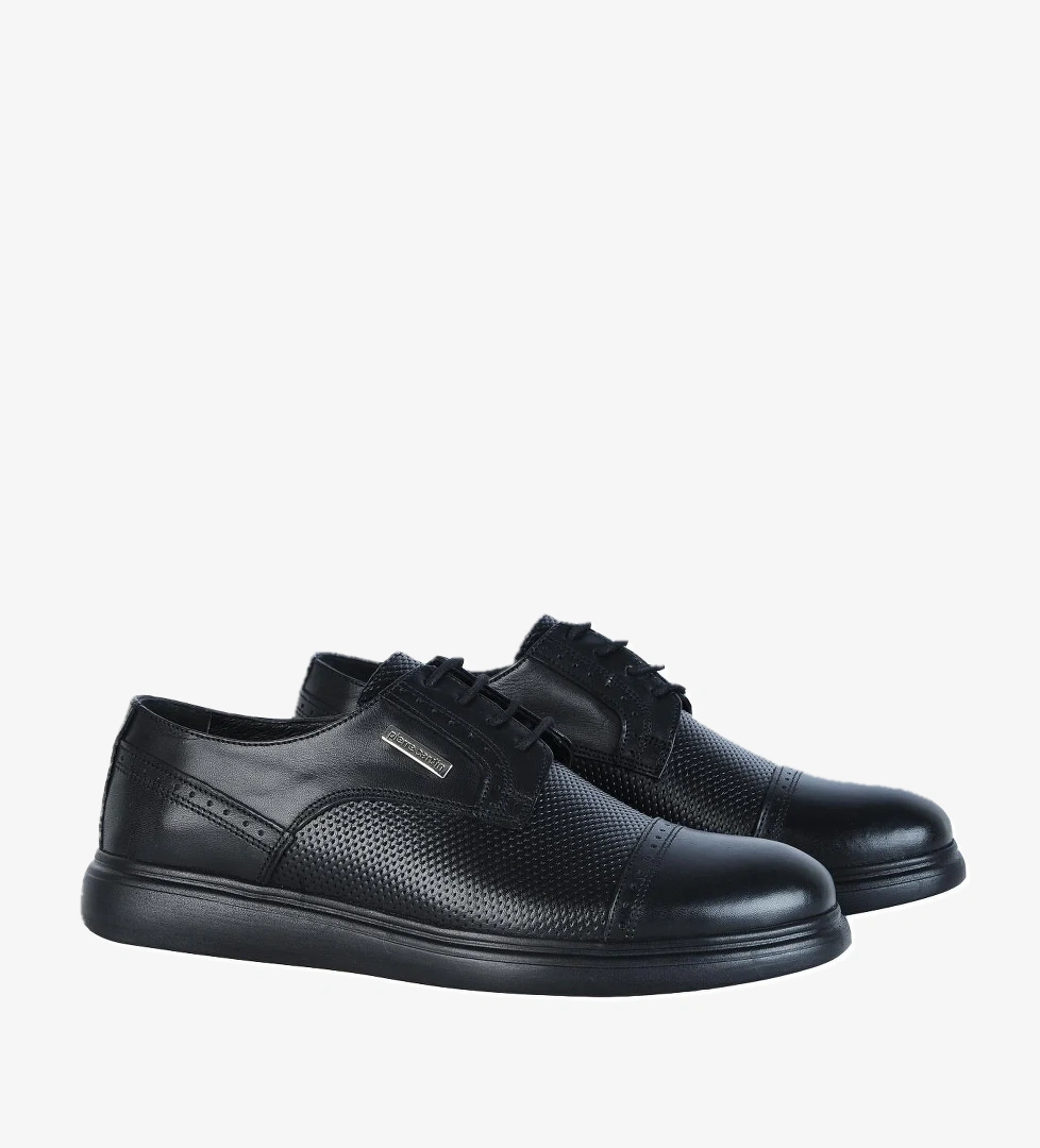 Pierre Cardin 90165-1 Freelight Siyah Deri Erkek Klasik Ayakkabı model görseli