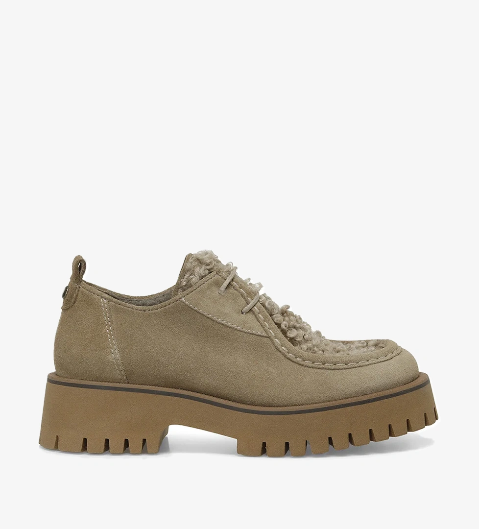 ERNEA 4PR Bej Kadın Loafer - Görsel 1