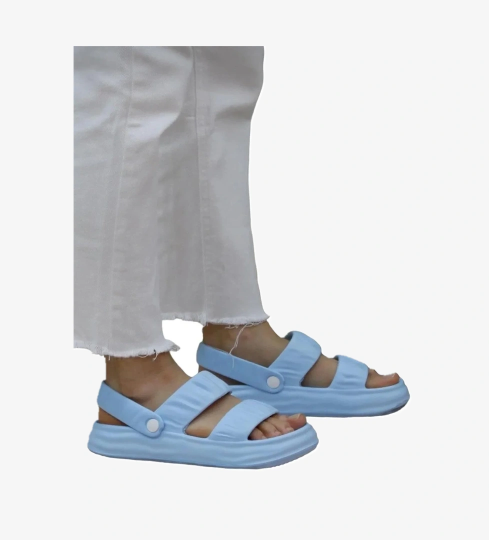 Plaj Havuz Hafif Rahat Kadın Sandalet MAVİ