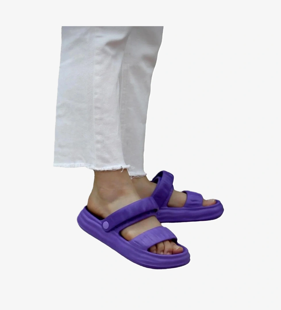 Plaj Havuz Hafif Rahat Kadın Sandalet MOR