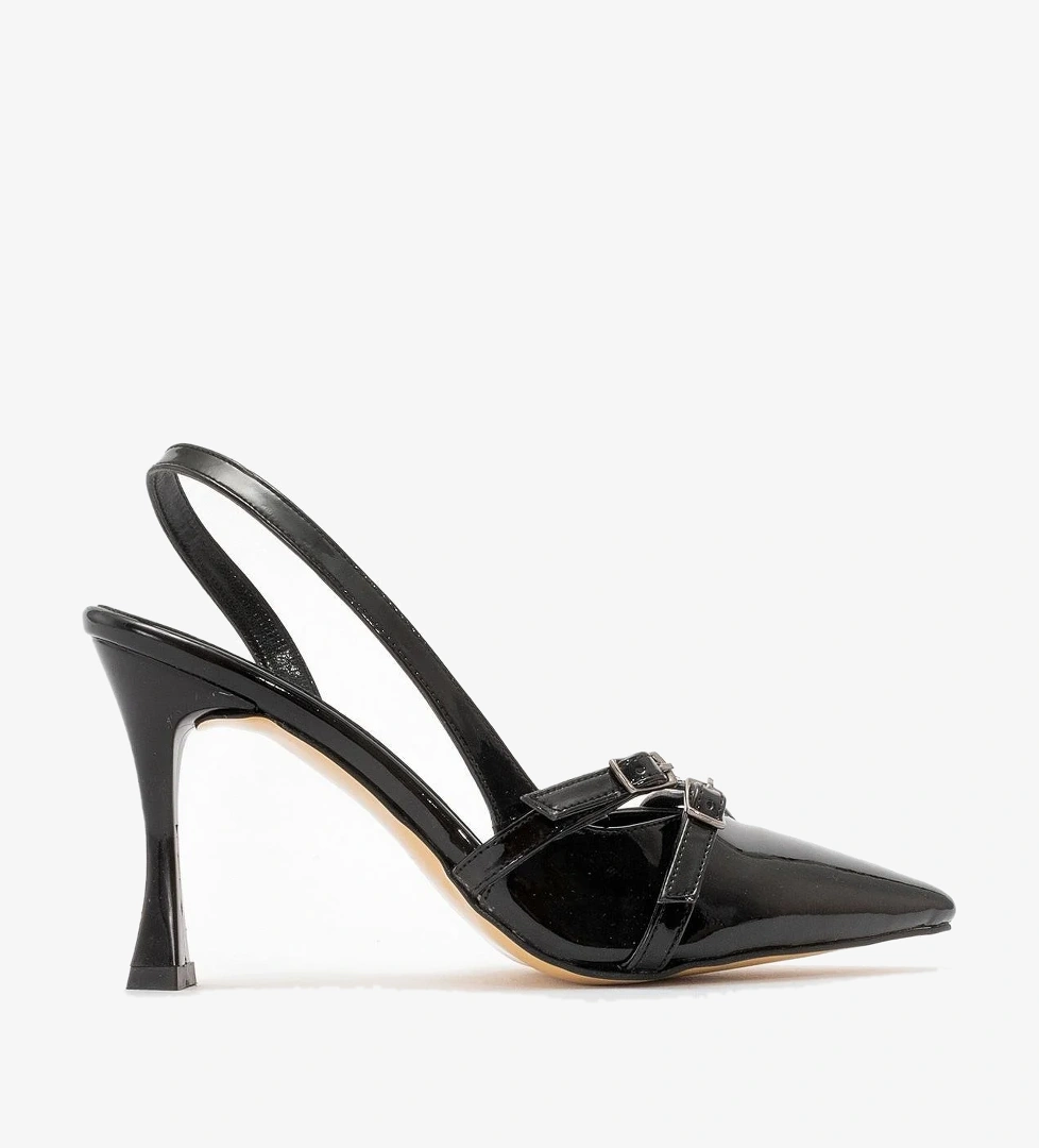 Kadın Topuklu Sandalet SİYAH RUGAN - Görsel 1