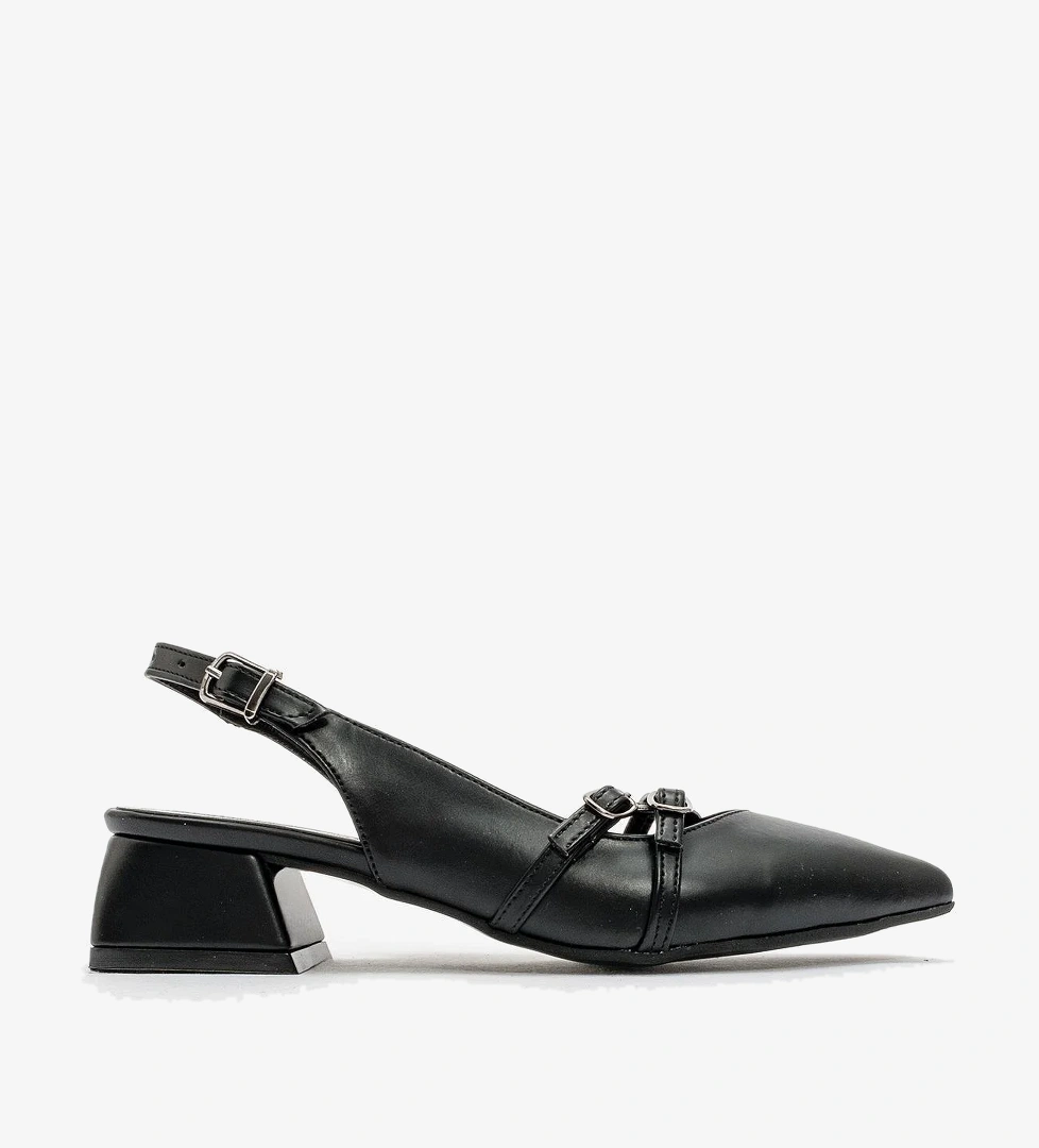 Ccway Kadın Çapraz Bantlı Sandalet Ten Si̇yah Ci̇lt model görseli