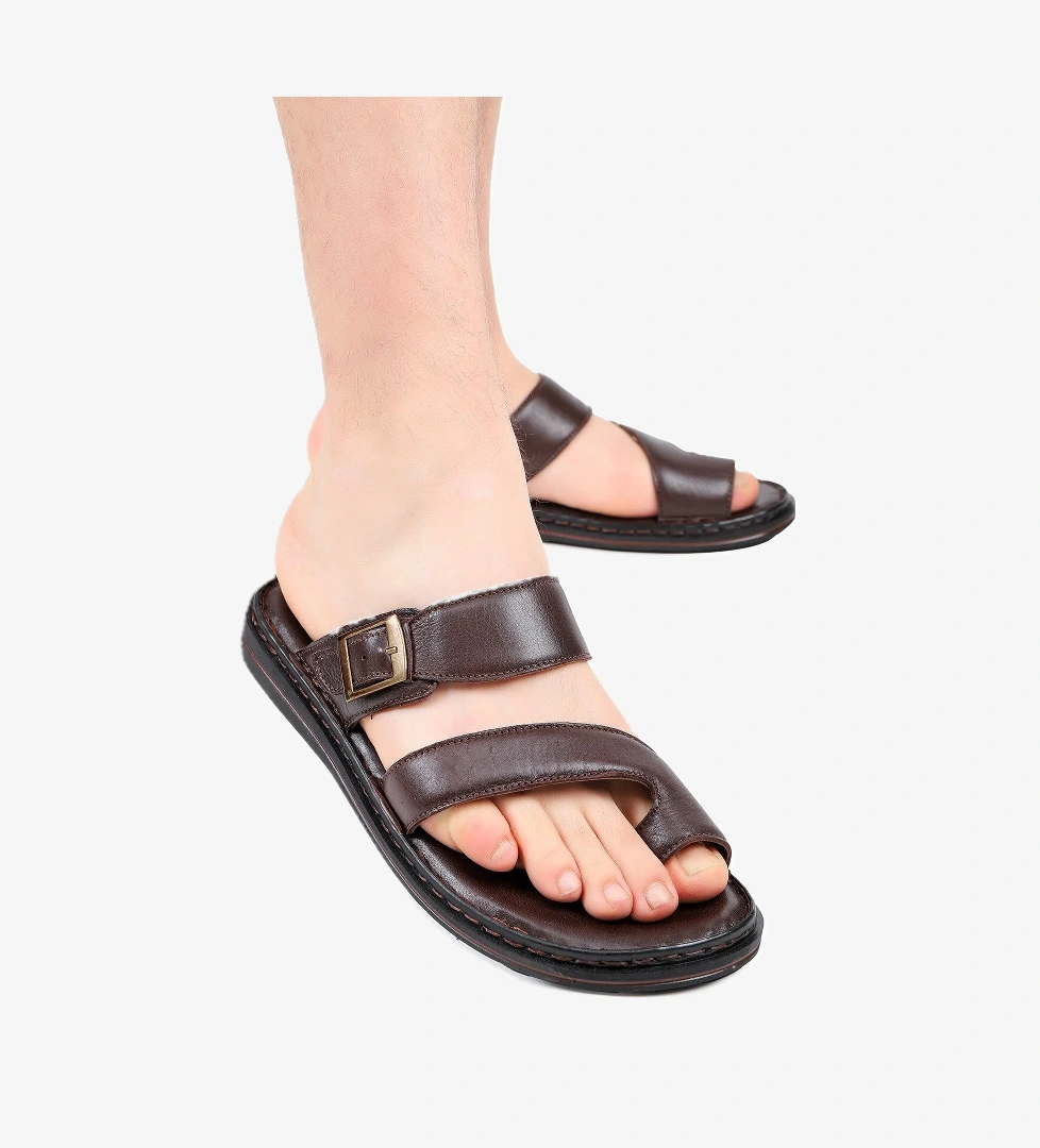 Palmira Hakiki Deri Erkek Terliği, Hakiki Deri Terlik, Ortopedik Taban Terlik, Hafif Deri