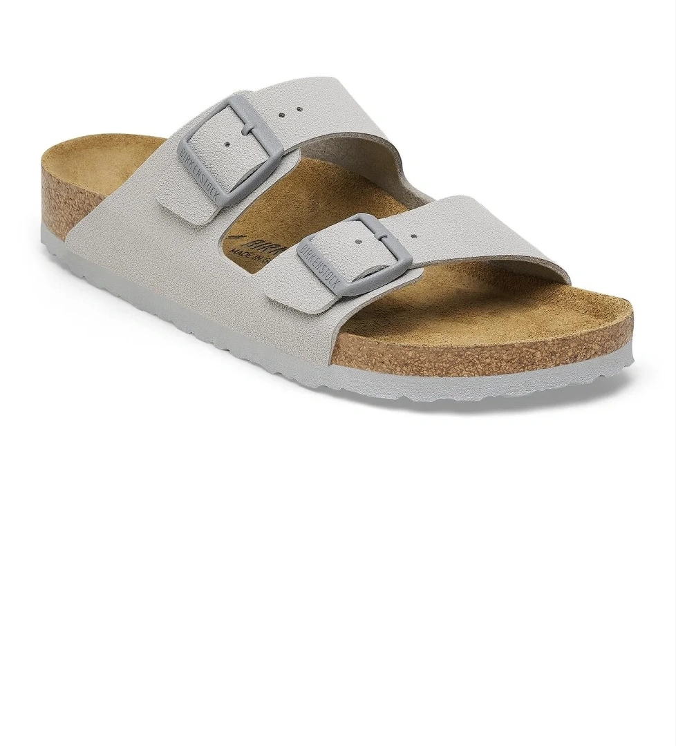 Arizona Bf Çift Toka Gri Kadın Terlik - Görsel 1