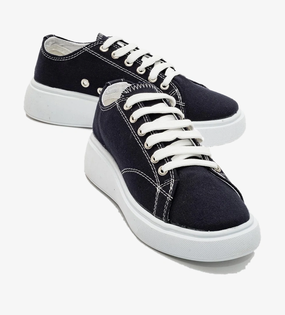 Keten Kadın Spor Ayakkabı LACİ BEYAZ