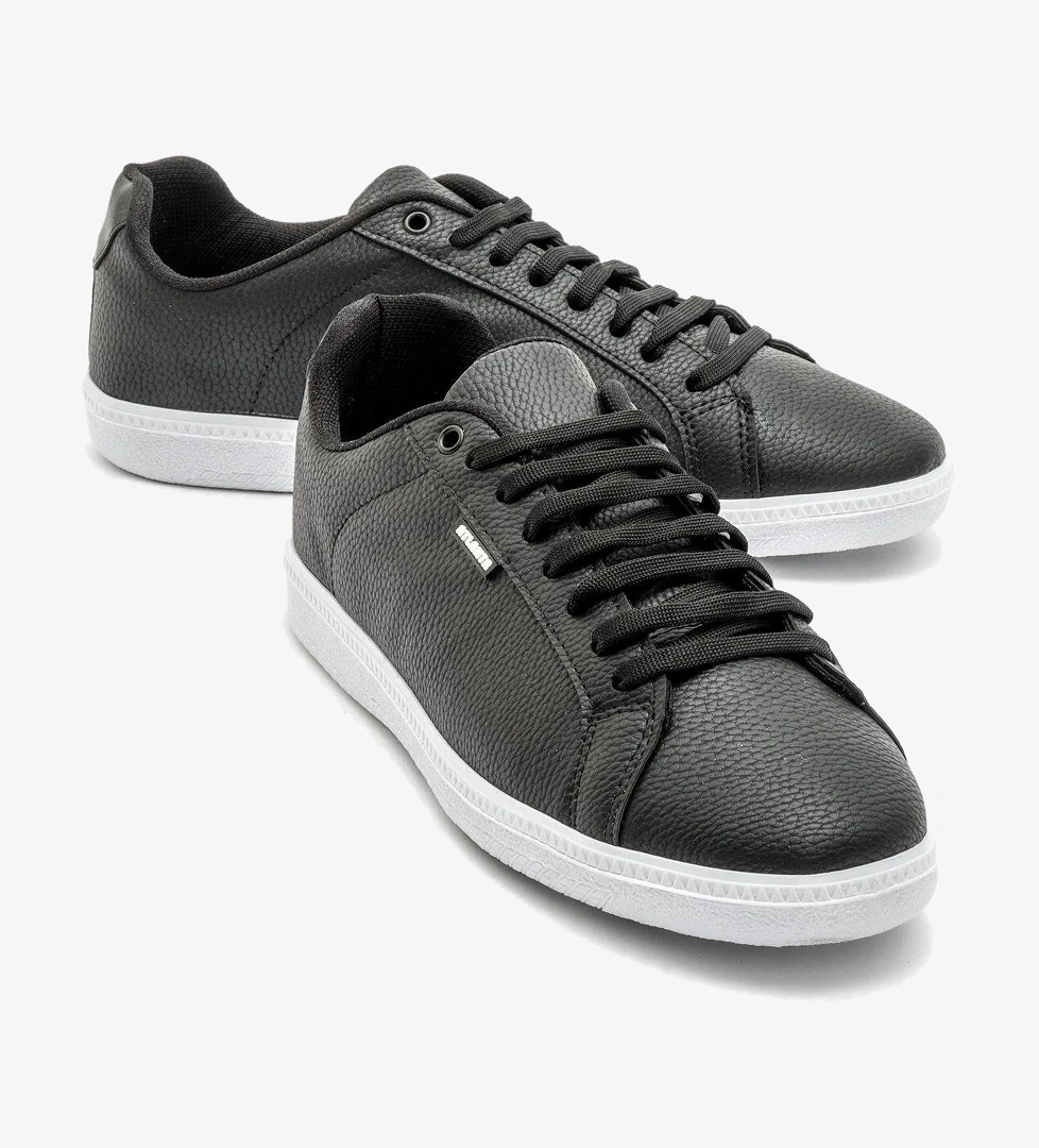 Bağcıklı Erkek Spor Ayakkabı SİYAH BEYAZ