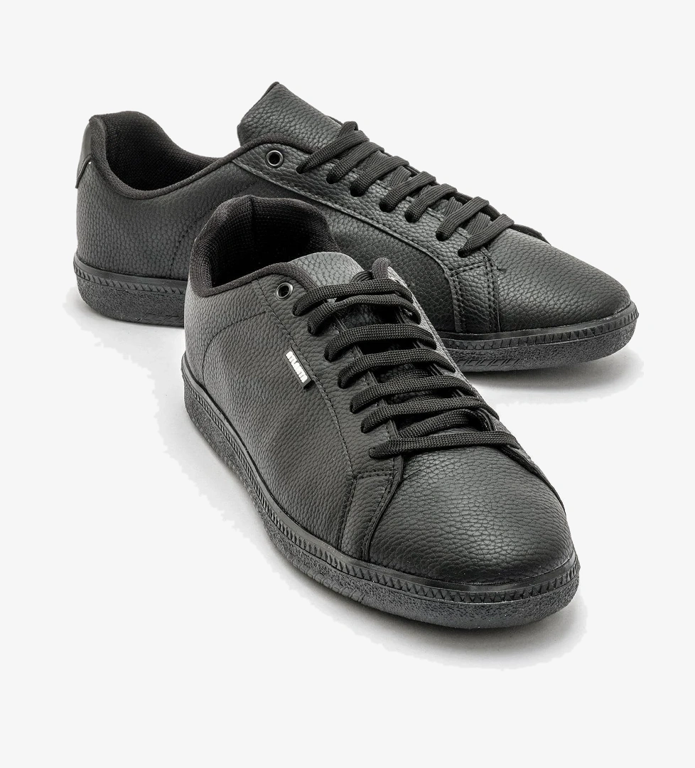 Bağcıklı Erkek Spor Ayakkabı SİYAH SİYAH