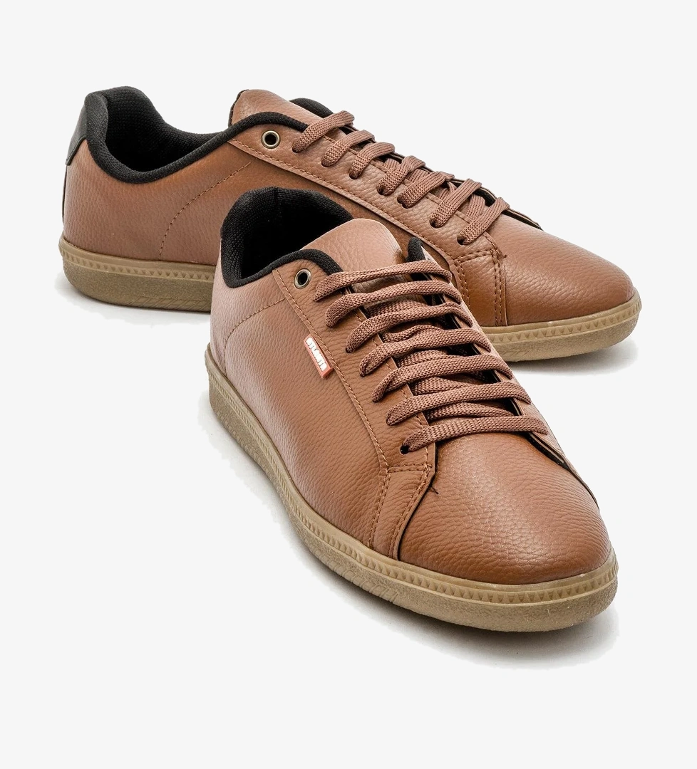 Bağcıklı Erkek Spor Ayakkabı TABA KAHVE - Görsel 1