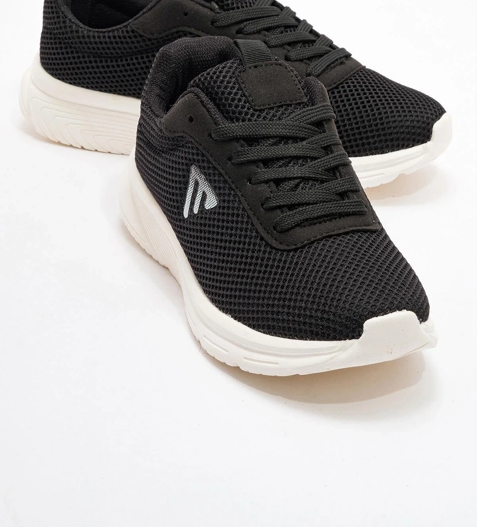 Kadın Triko Spor Ayakkabı SİYAH BEYAZ