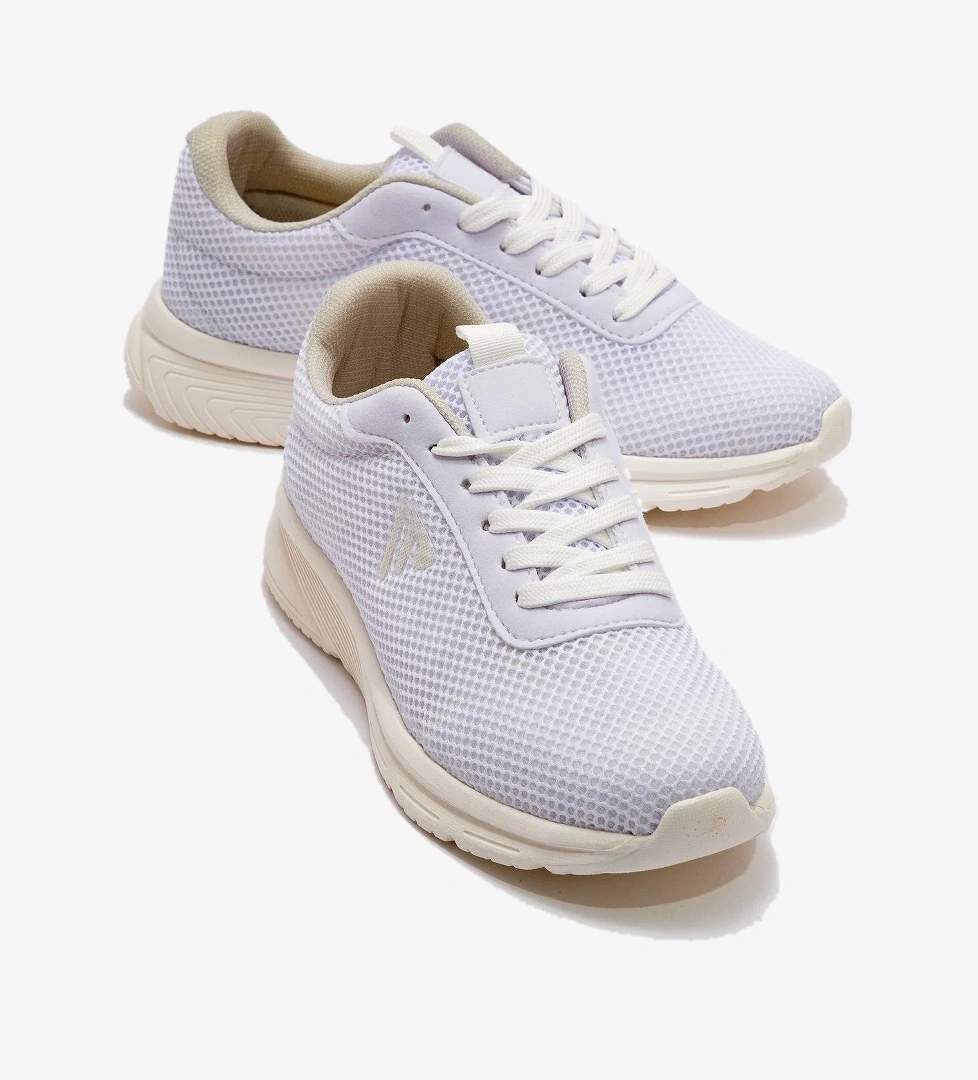 Kadın Triko Spor Ayakkabı BEYAZ BEYAZ