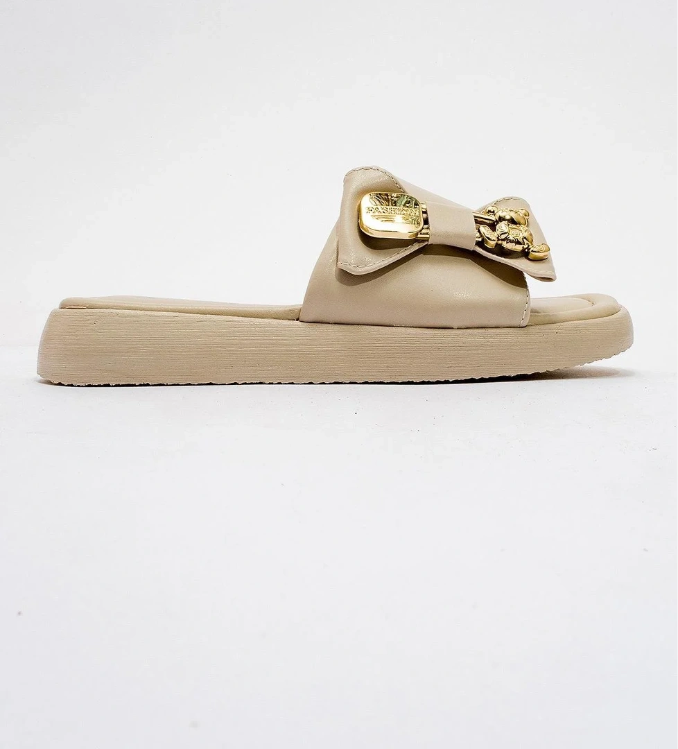 Kadın Ayıcık Tokalı Terlik TEN