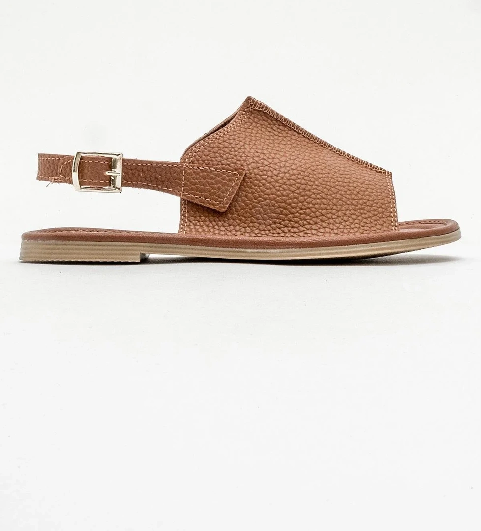 Ccway Kadın Geçmeli Düz Sandalet Ci̇lt model görseli