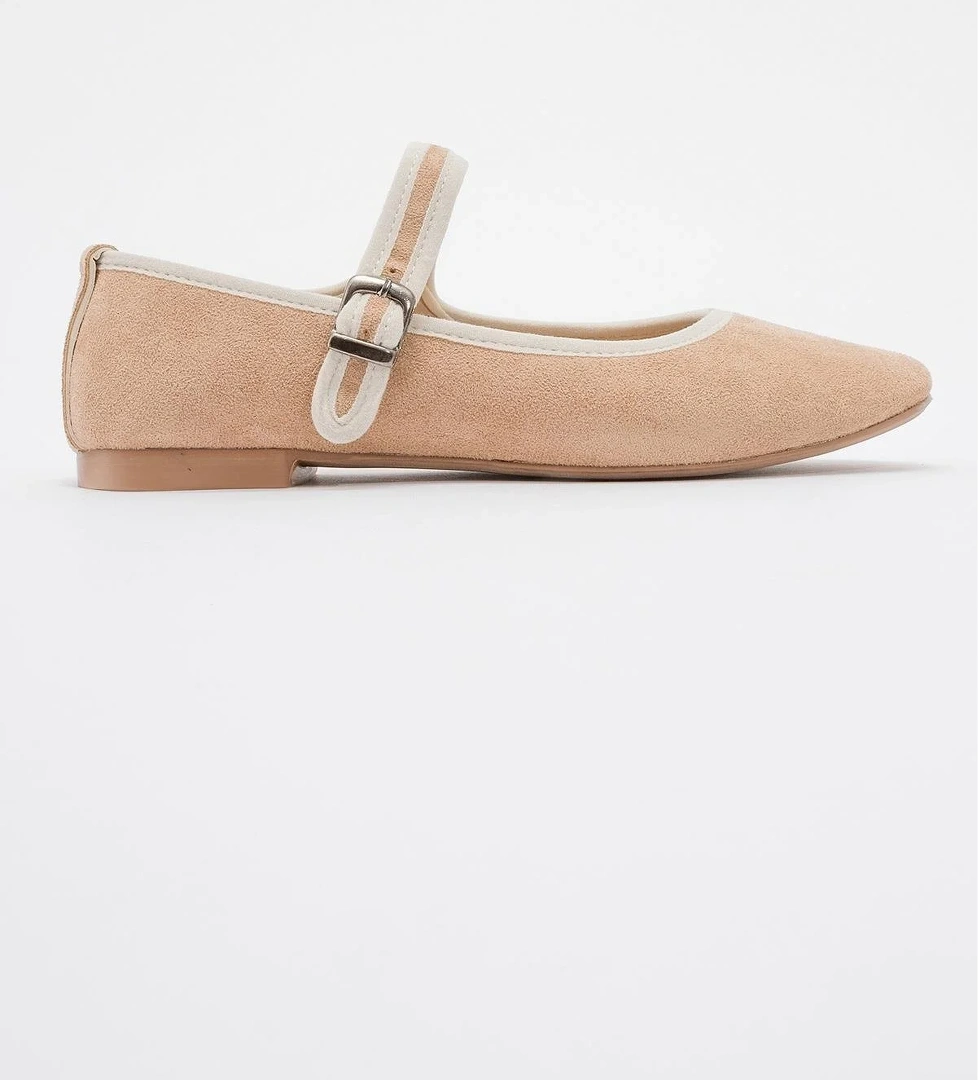 Kadın Tek Bantlı Babet TEN SÜET