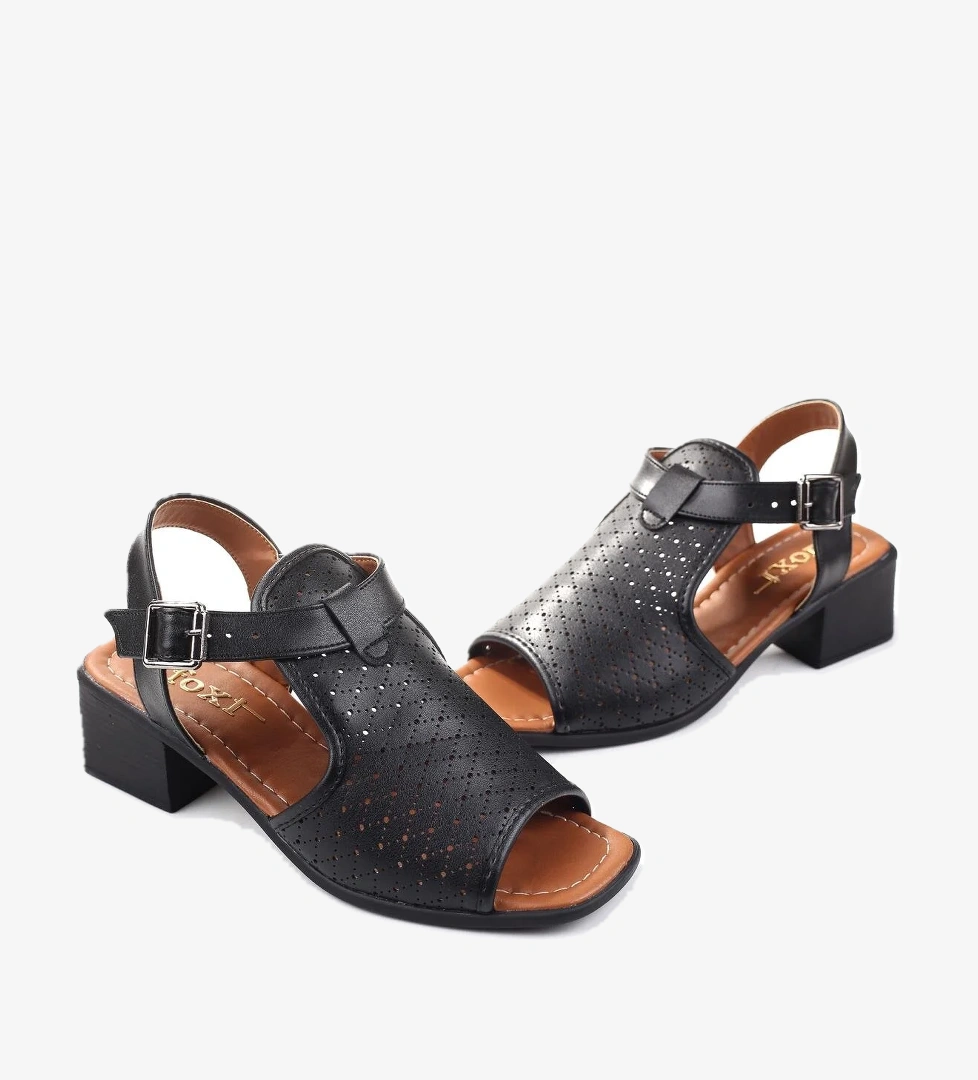 Frzn-1613 Kadın 4,5 Cm Topuklu Yazlık Ayakkabı