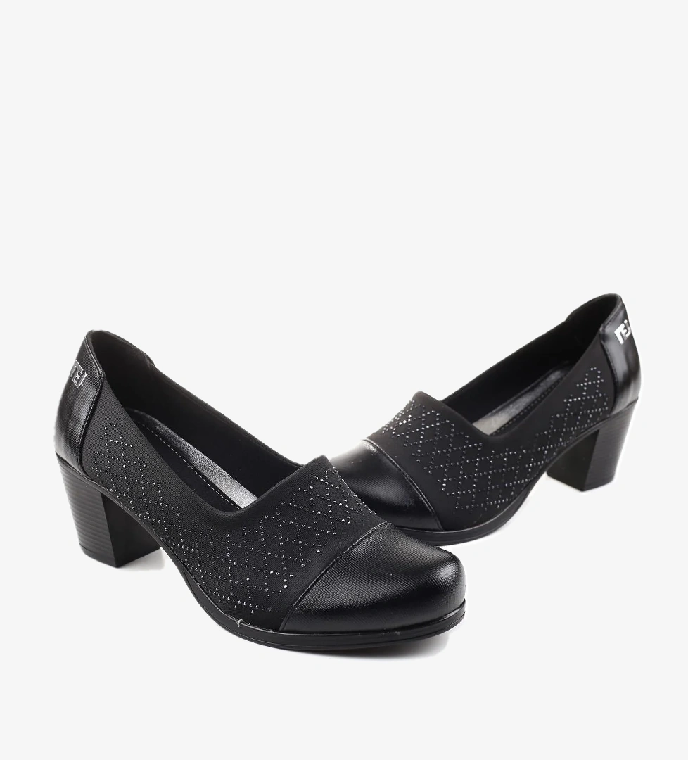 1020 Strech 6 cm Topuklu Kadın Ayakkabı - Görsel 1