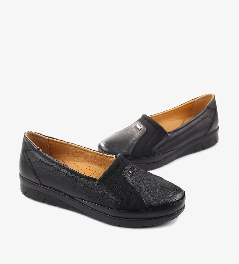 Papuç Sepeti 3770 Kadın Ortopedik Taban Deri Ayakkabı model görseli