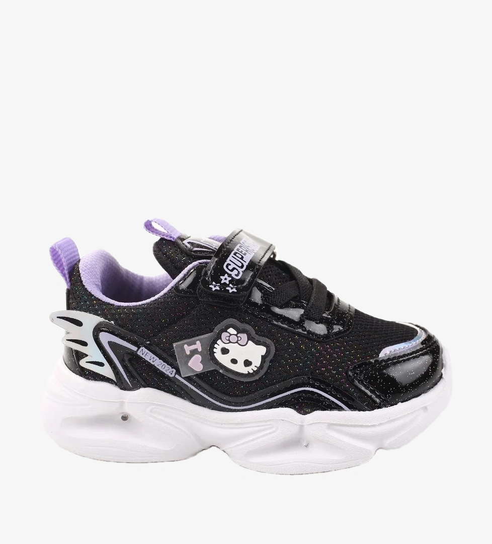 Papuç Sepeti 3763 Kız Bebek Filelli Işıklı Hafif Rahat Spor Ayakkabı model görseli