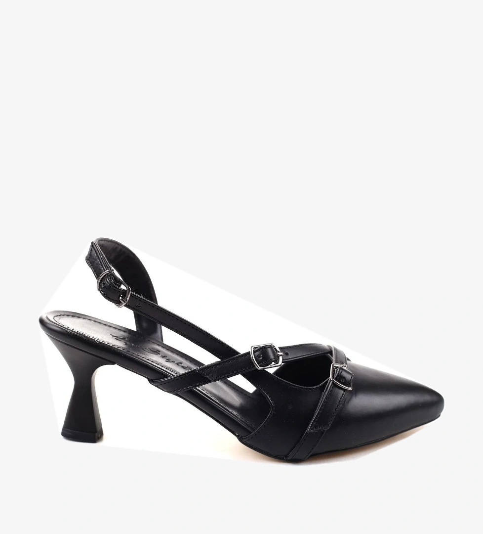 Ceylan 3912 Kadın 6 Cm Topuklu Arkası Açık Ayakkabı model görseli