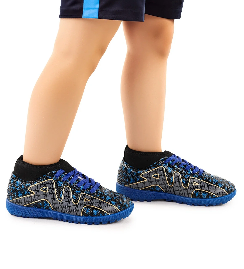 Kiko Kids Kiko Kids Çok Renkli Sumpa Boğazlı Halı Saha Erkek Çocuk Futbol Ayakkabı Siyah - Saks Mavi Sneaker | Flo Çok Renkli - 1. görsel