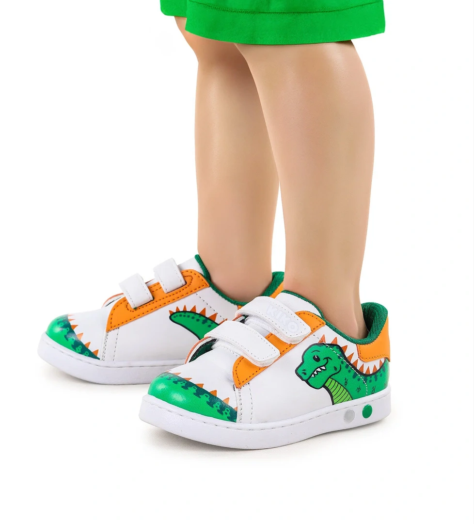 Disha Cırtlı Işıklı Erkek Bebek Spor Ayakkabı Yeşil