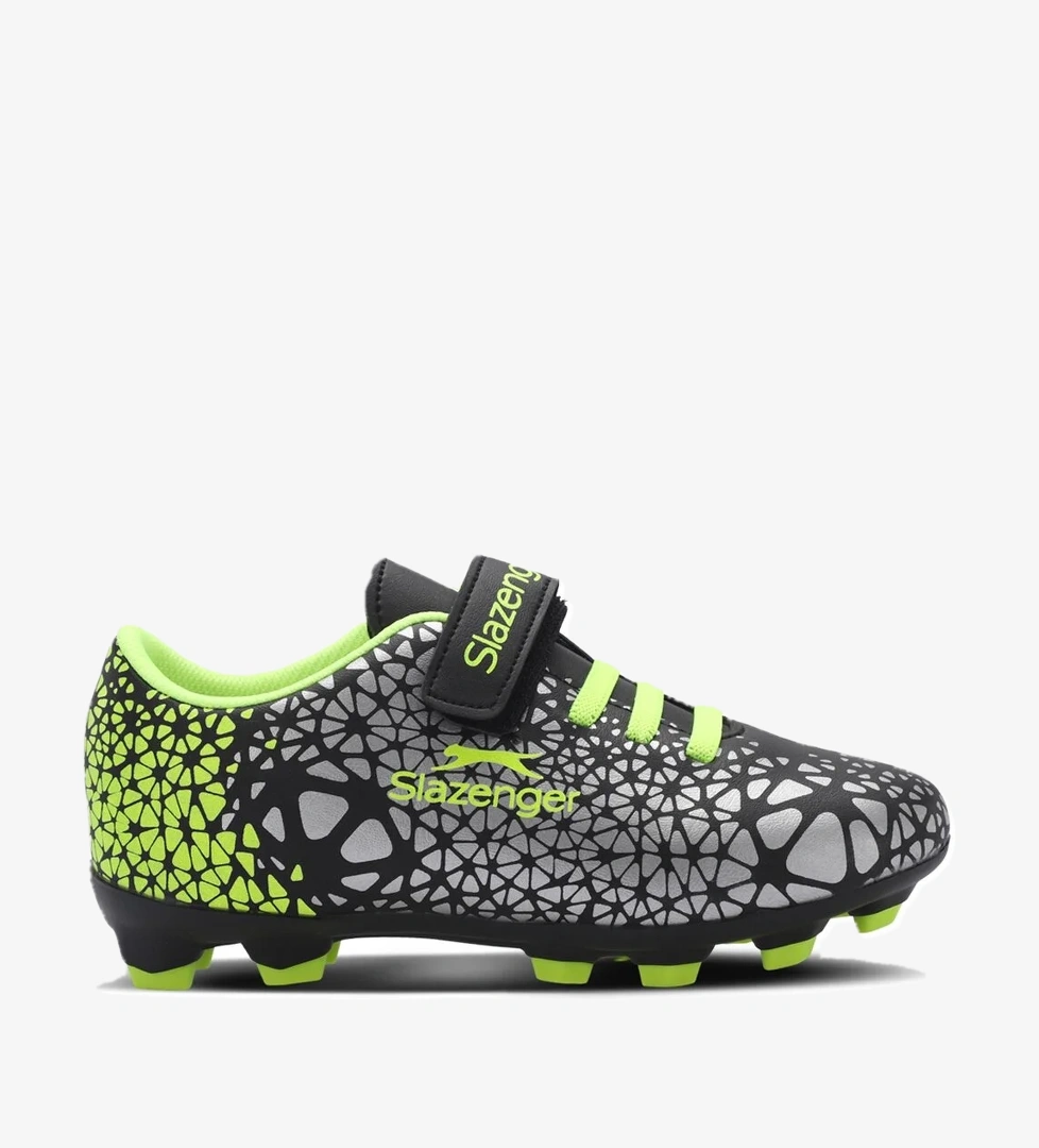 CRYSTAL Unisex Çocuk Futbol Ayakkabı Siyah / Yeşil