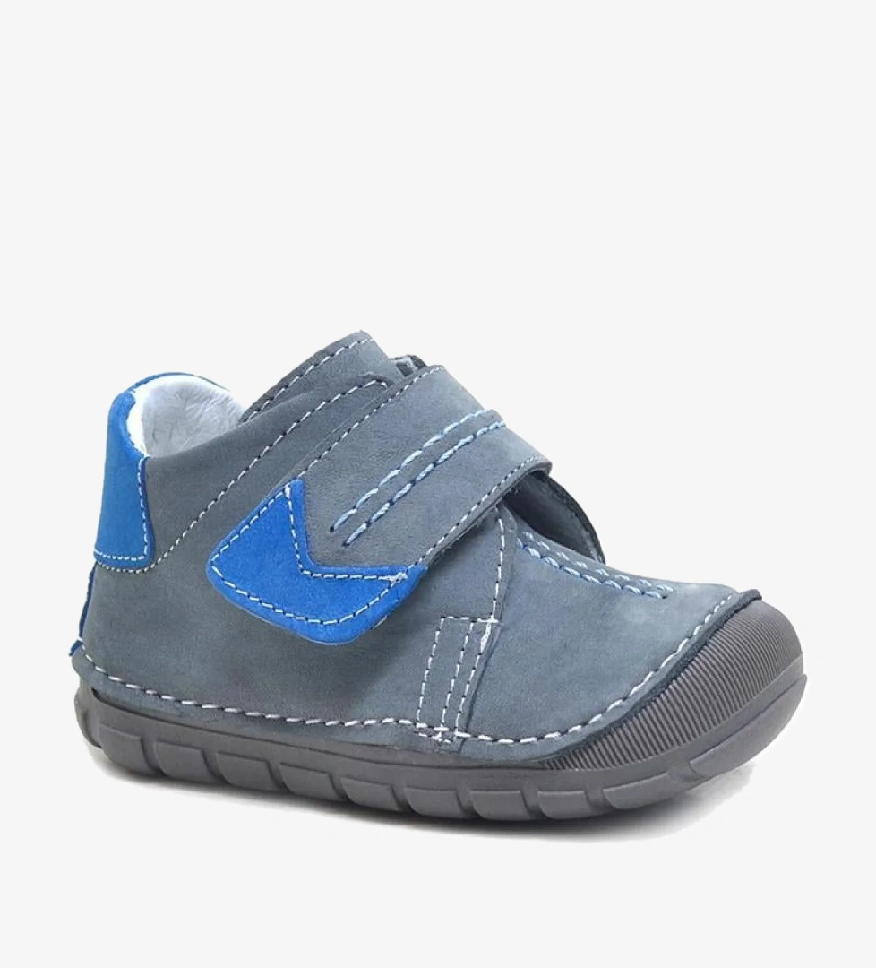 Rakerplus Popeye Hakiki Deri Gri Mavi İlk Adım Unisex Bebek Ayakkabısı model görseli