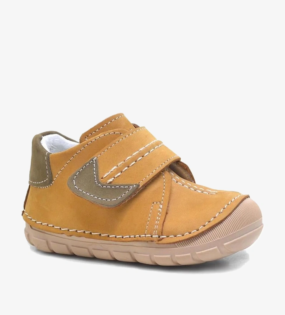 Popeye Hakiki Deri Taba İlk Adım Unisex Bebek Ayakkabısı - Görsel 1