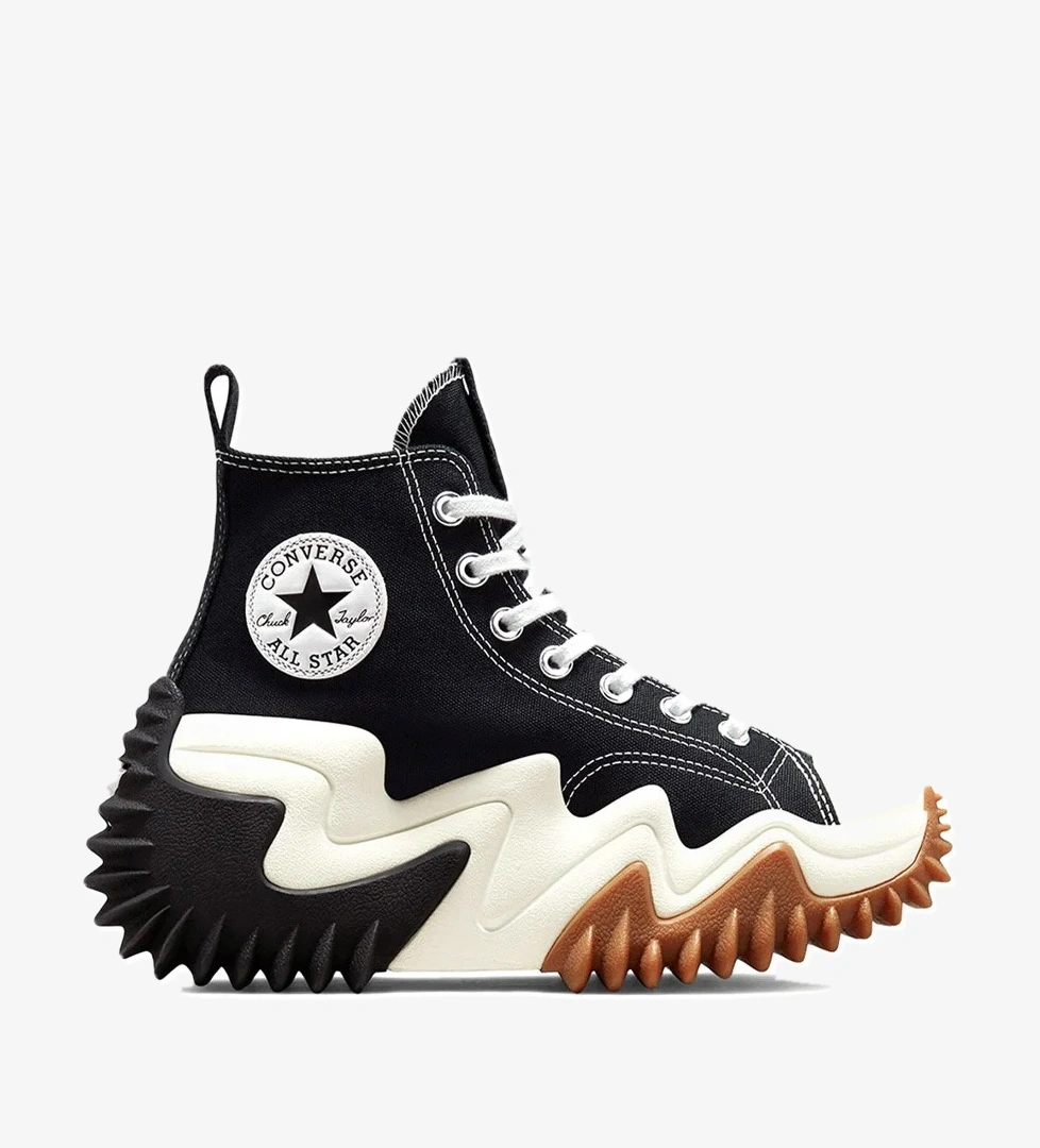 Converse RUN STAR MOTION CANVAS PL Siyah Kadın High Sneaker