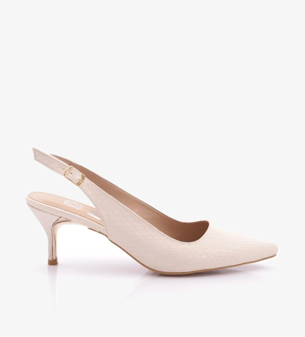 Dgn 5004 Kadin Arkasi Açik Topuklu Ayakkabi model görseli