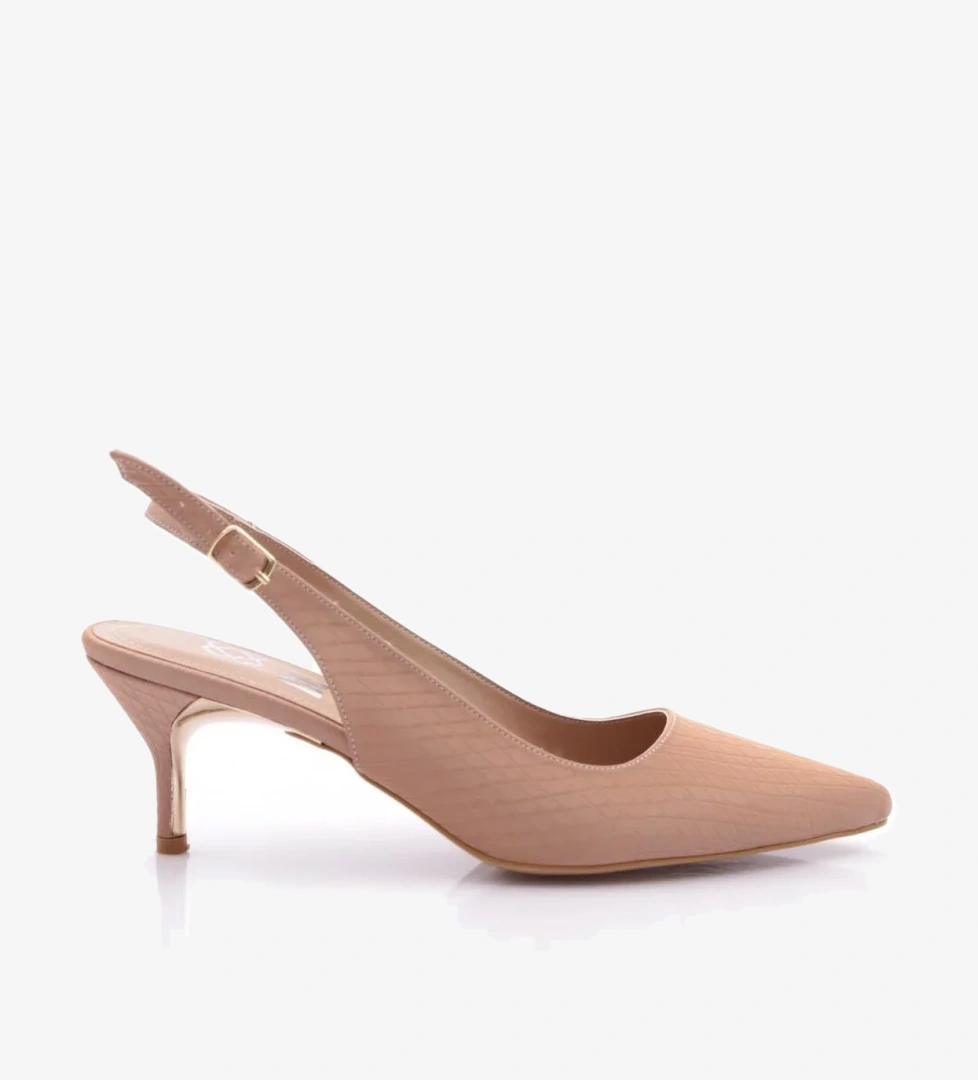 5004 Kadin Arkasi Açik Topuklu Ayakkabi