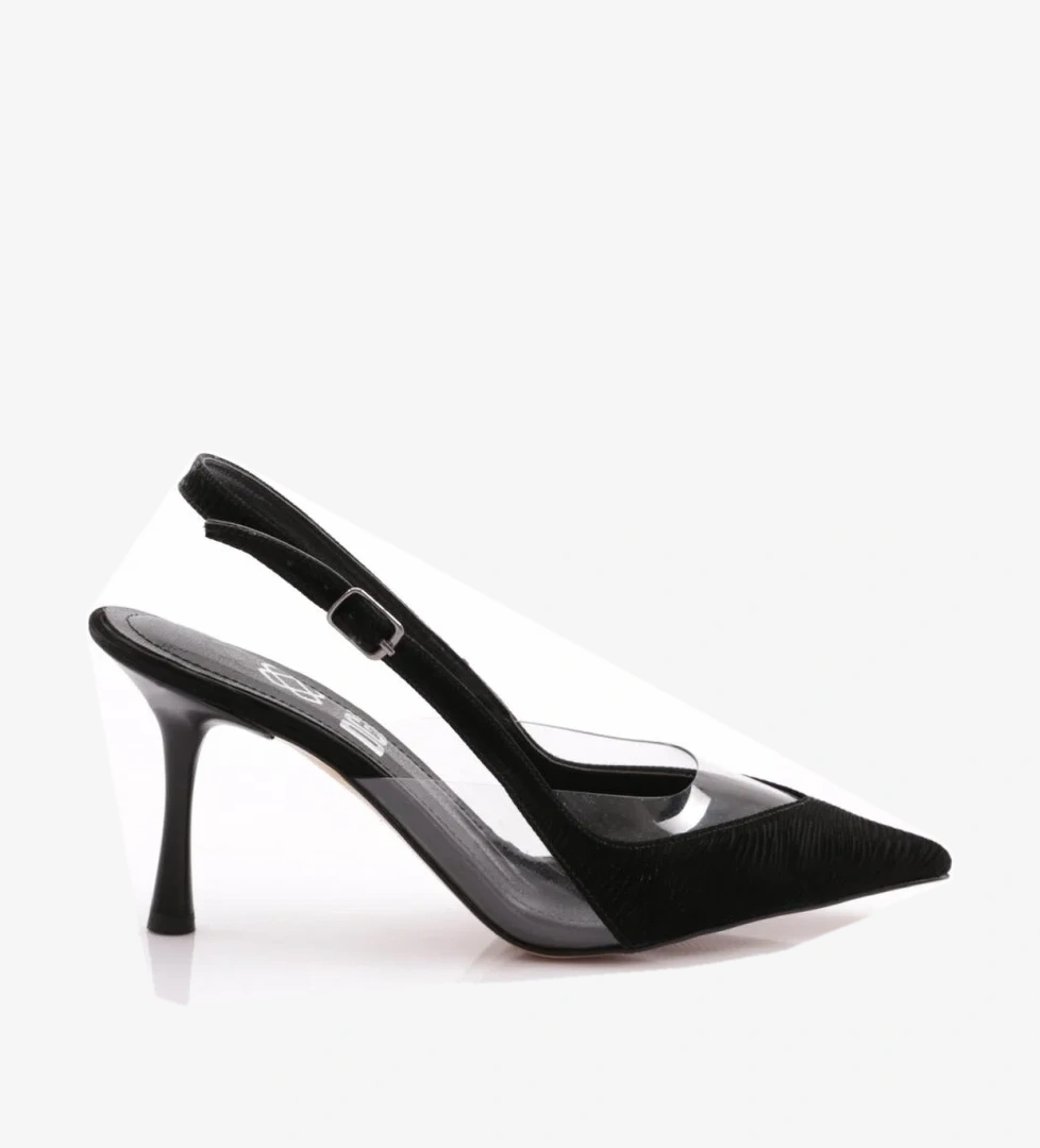 7020 Kadin Arkasi Açik Topuklu Ayakkabi