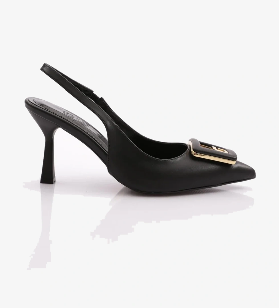 7072 Kadin G Harf Tokali Topuklu Ayakkabi