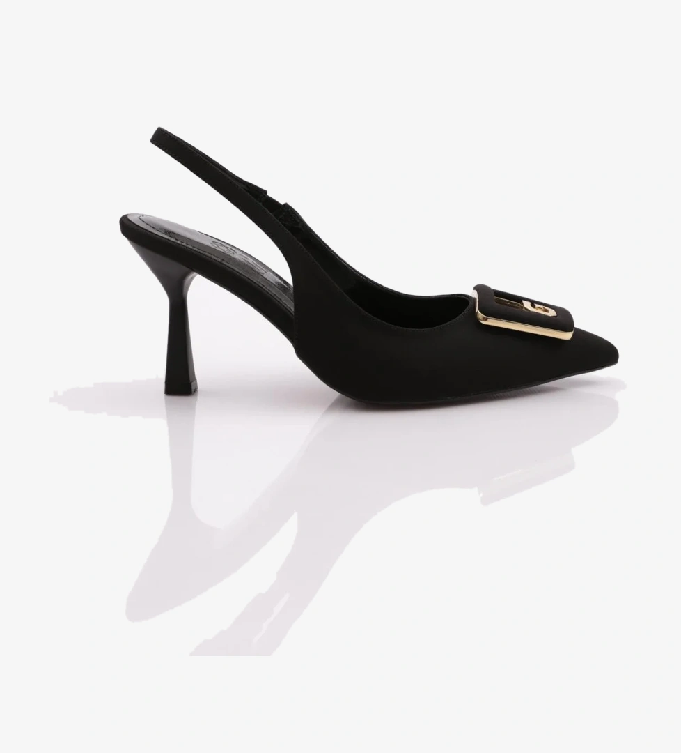 7072 Kadin G Harf Tokali Topuklu Ayakkabi