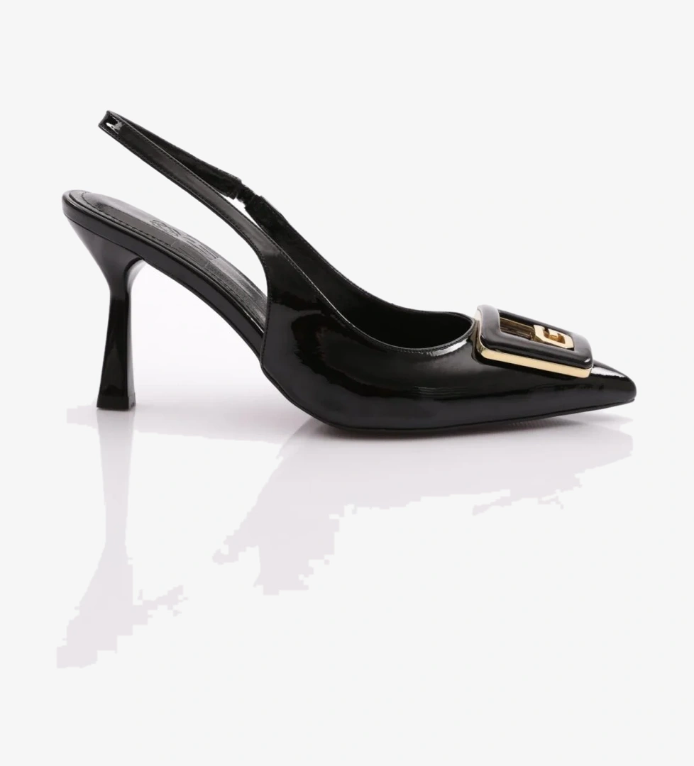 7072 Kadin G Harf Tokali Topuklu Ayakkabi