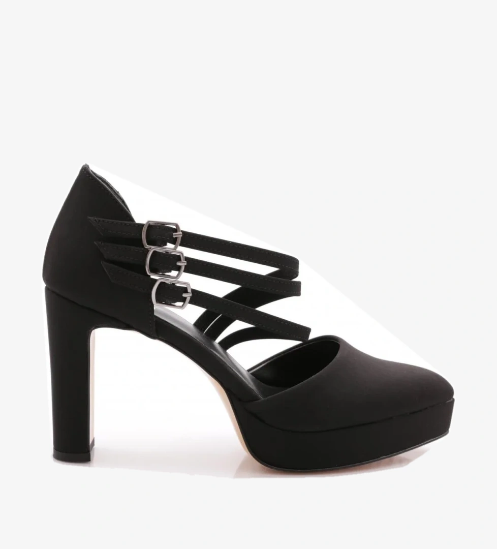 Dgn 218 Kadin Bileği Kemerli Topuklu Ayakkabi model görseli