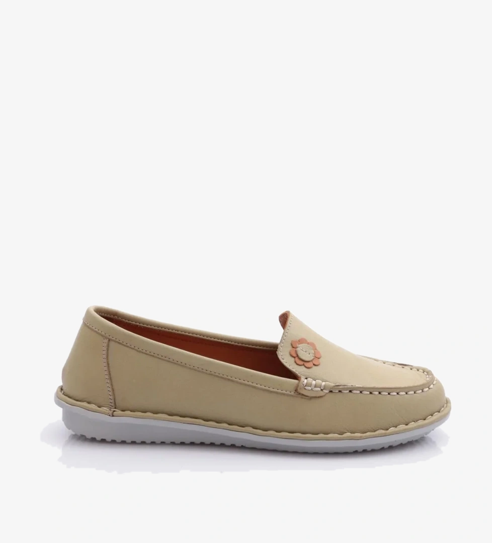 E220 Kadin Çiçek Desenli Babet