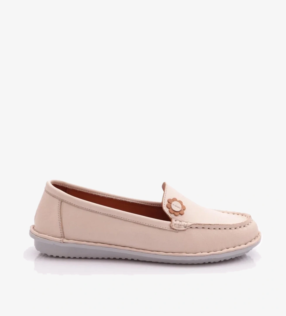 E220 Kadin Çiçek Desenli Babet