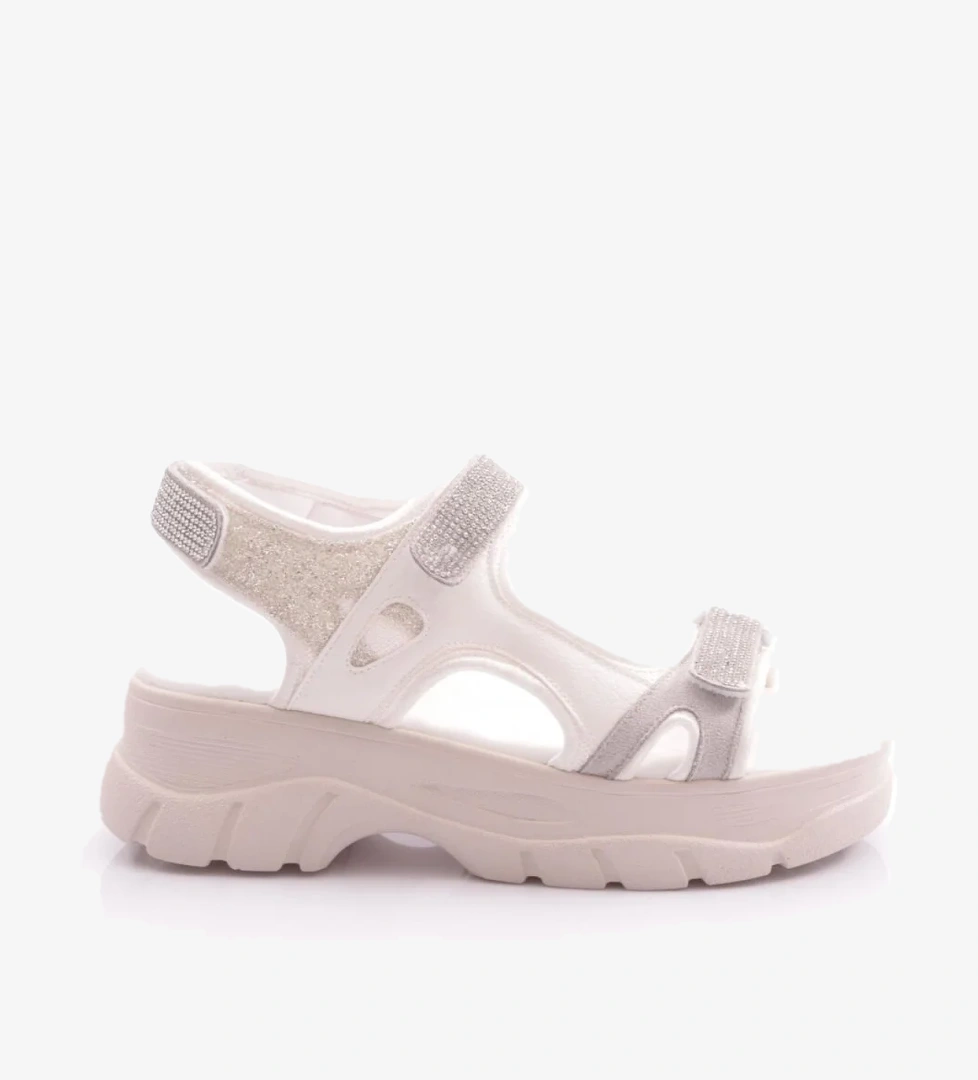 4740-22Y Kadin Kalin Taban Cirtli Sandalet