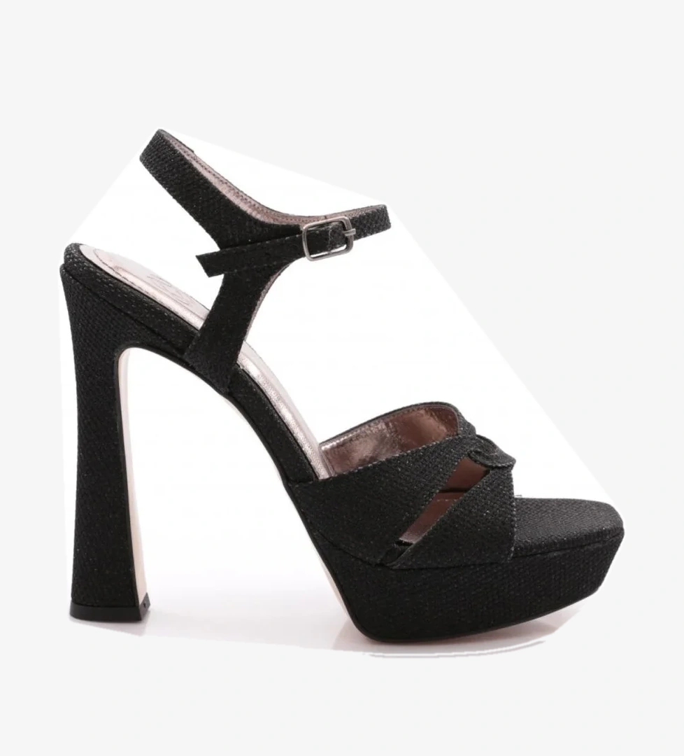 2009 Kadin Bilekten Bağlama Topuklu Ayakkabi - Görsel 1