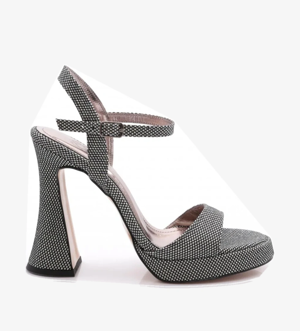 6003 Kadin Bilekten Bağlama Topuklu Abiye Ayakkabi