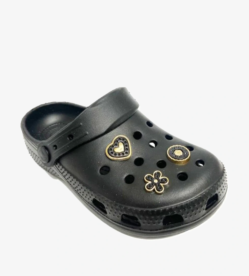 2407-24 Sabo Taşlı Kız Çocuk Terlik 31-35 - Görsel 1