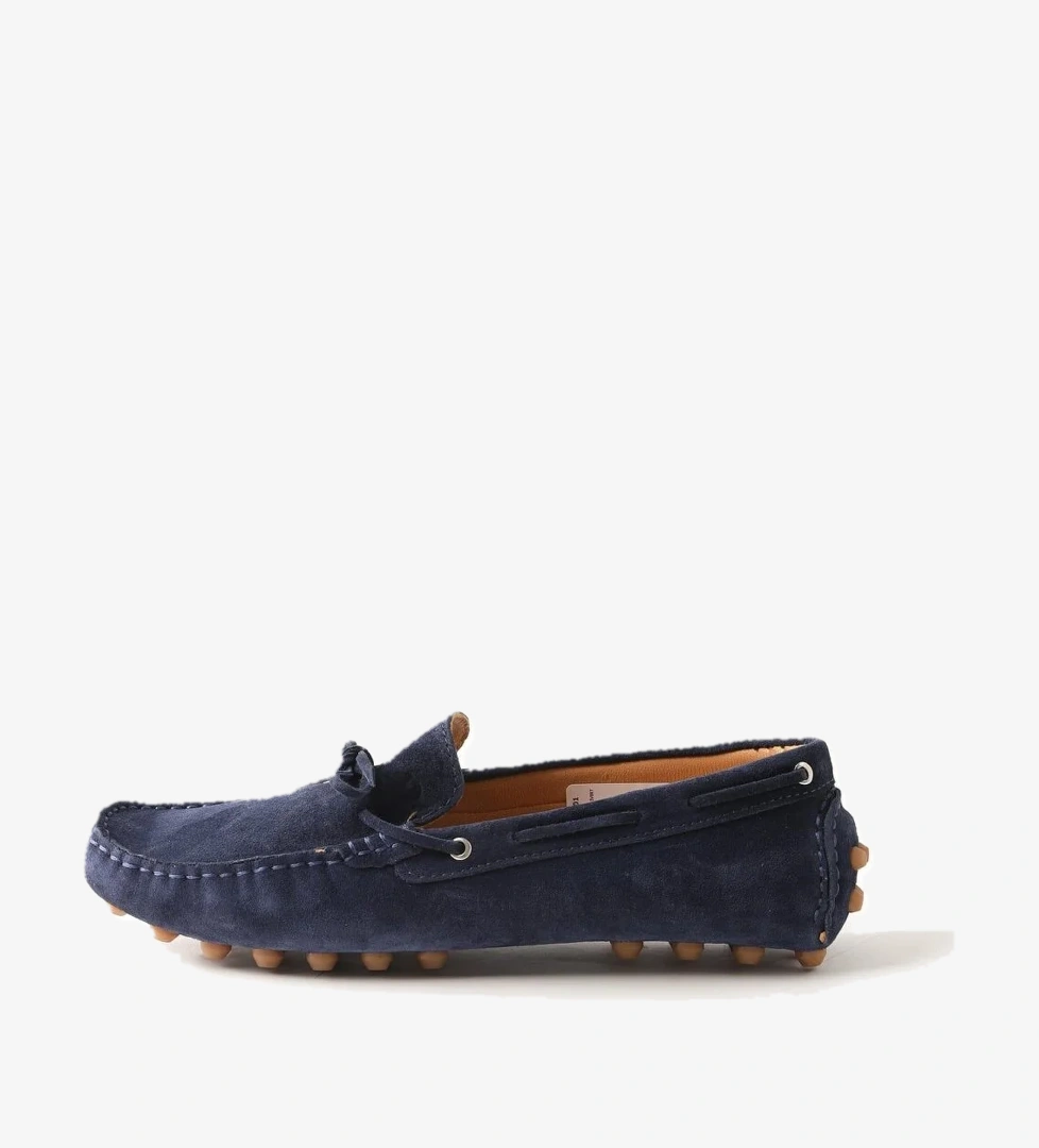 Lacivert Erkek Süet Loafer Ayakkabı
