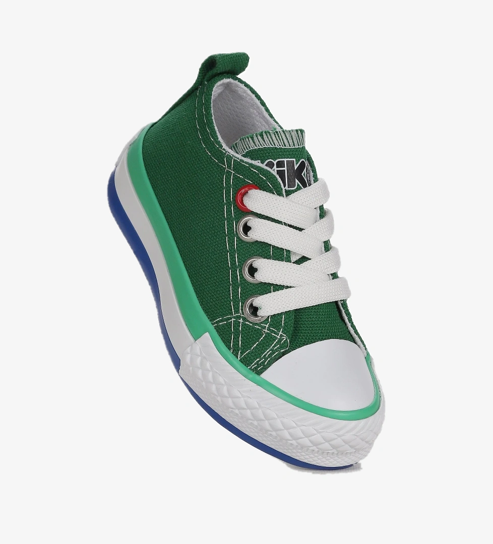 Tinna Bağcıklı Erkek Bebek Keten Spor Ayakkabı Yeşil