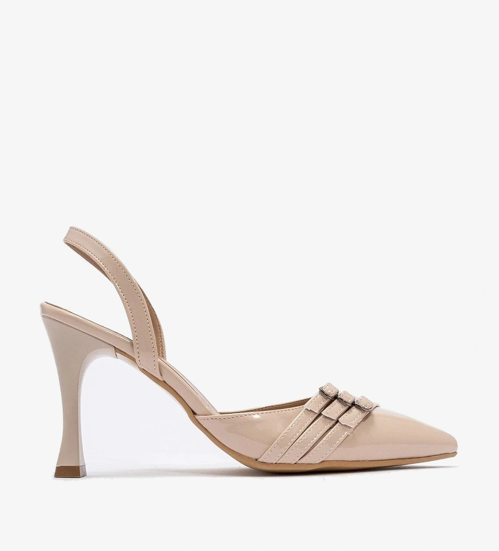 Kadın 3 Tokalı Topuklu Ayakkabı TEN RUGAN - Görsel 1