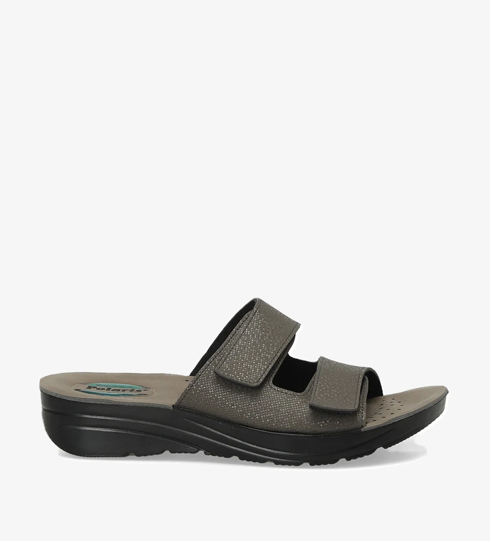 Polaris 607005.Z4PR Gri Kadın Ev Terliği - Görsel 1